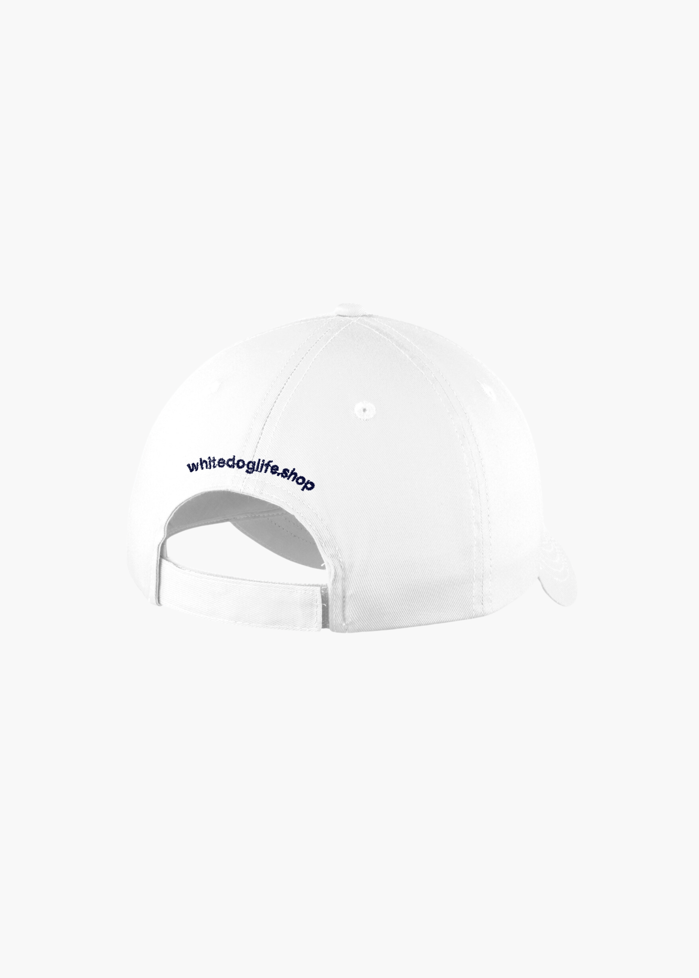 White Dog Hat | White Dri Fit
