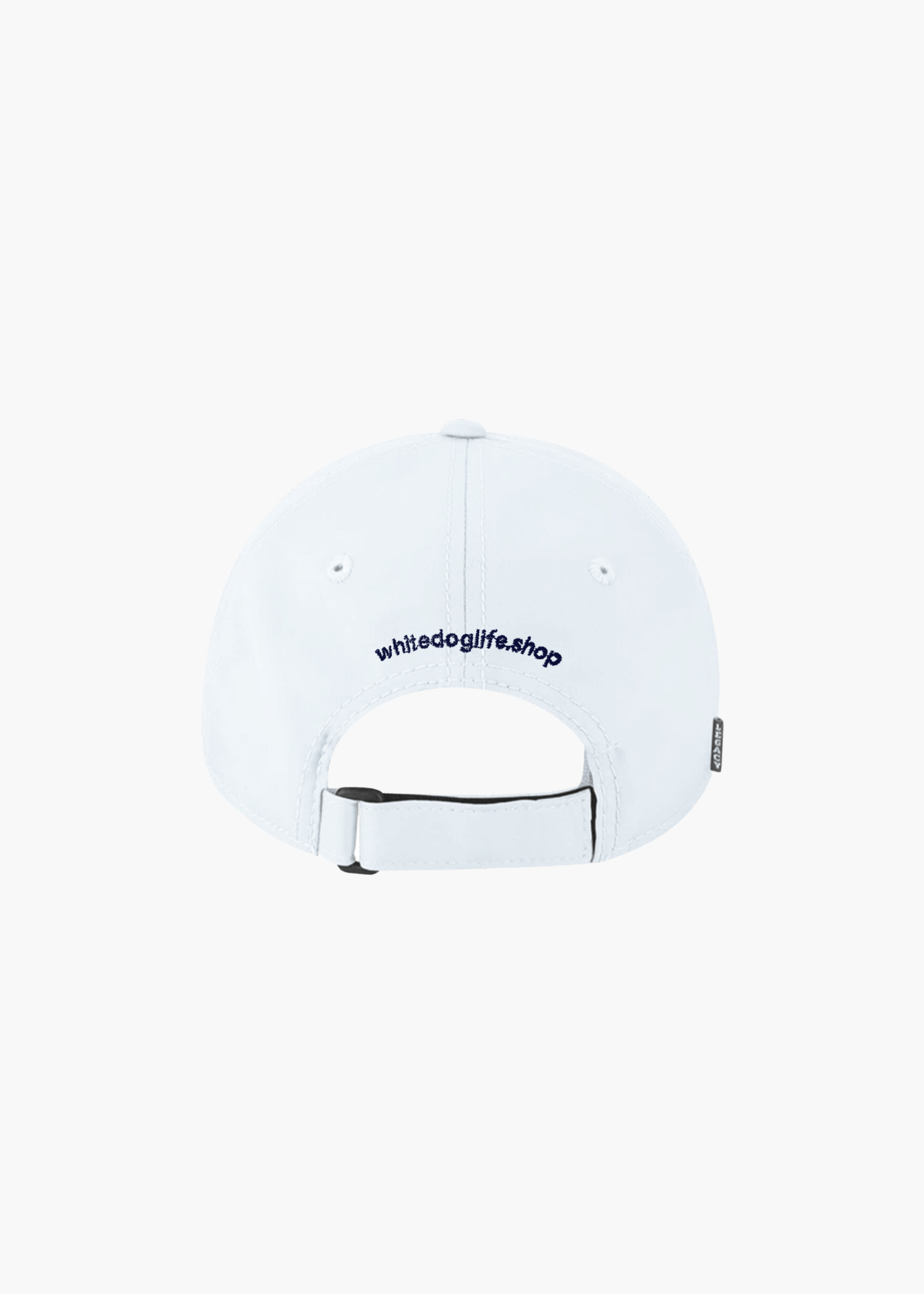 White Dog Hat | White Dri Fit
