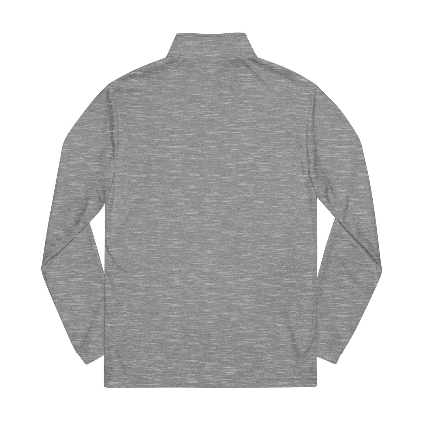 Black Heather Adidas® Quarter-Zip Pullover with Unique Embroidery