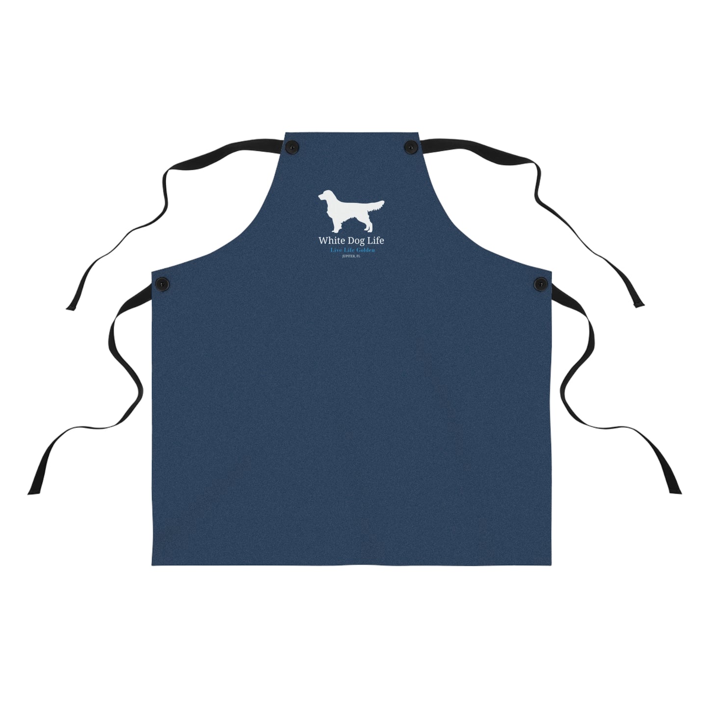 White Dog Apron