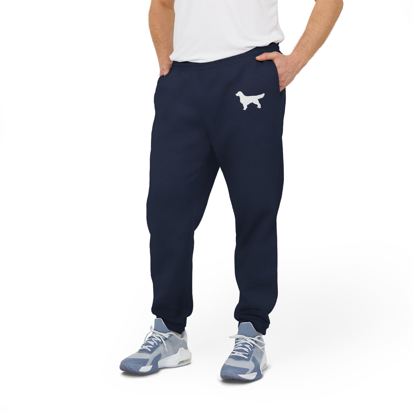 Men's Navy adidas Unisex Fleece Joggers