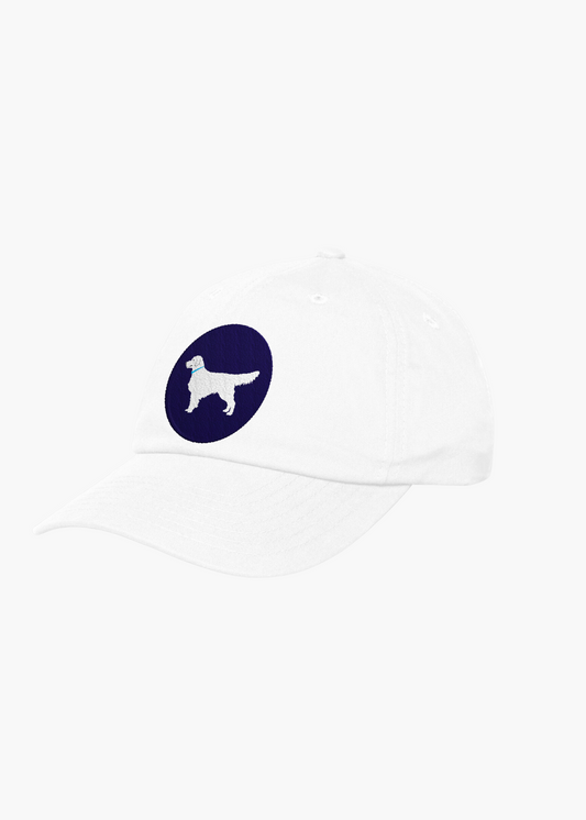 White Dog Hat | White Dri Fit