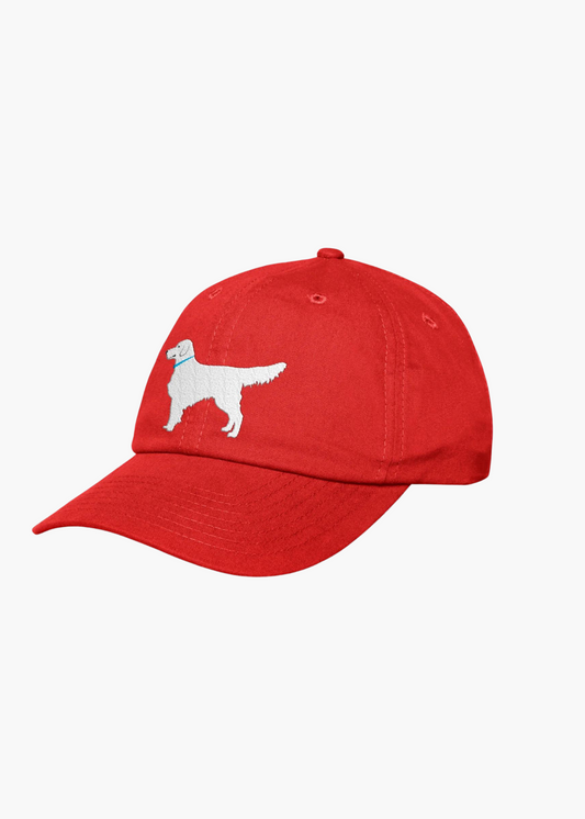 White Dog Hat | Red