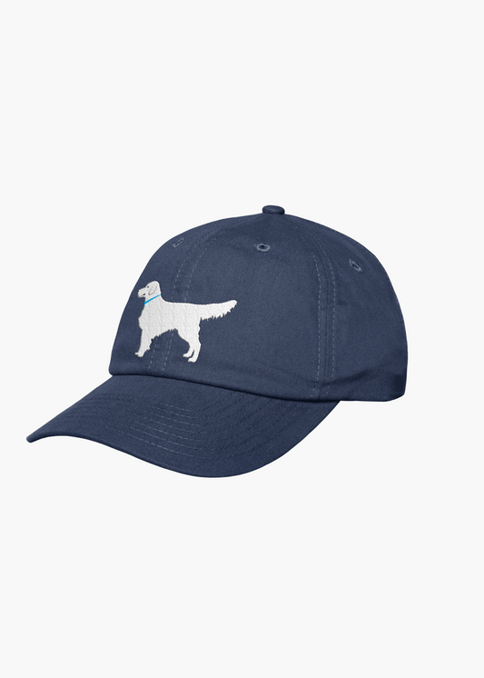 White Dog Hat | Blue